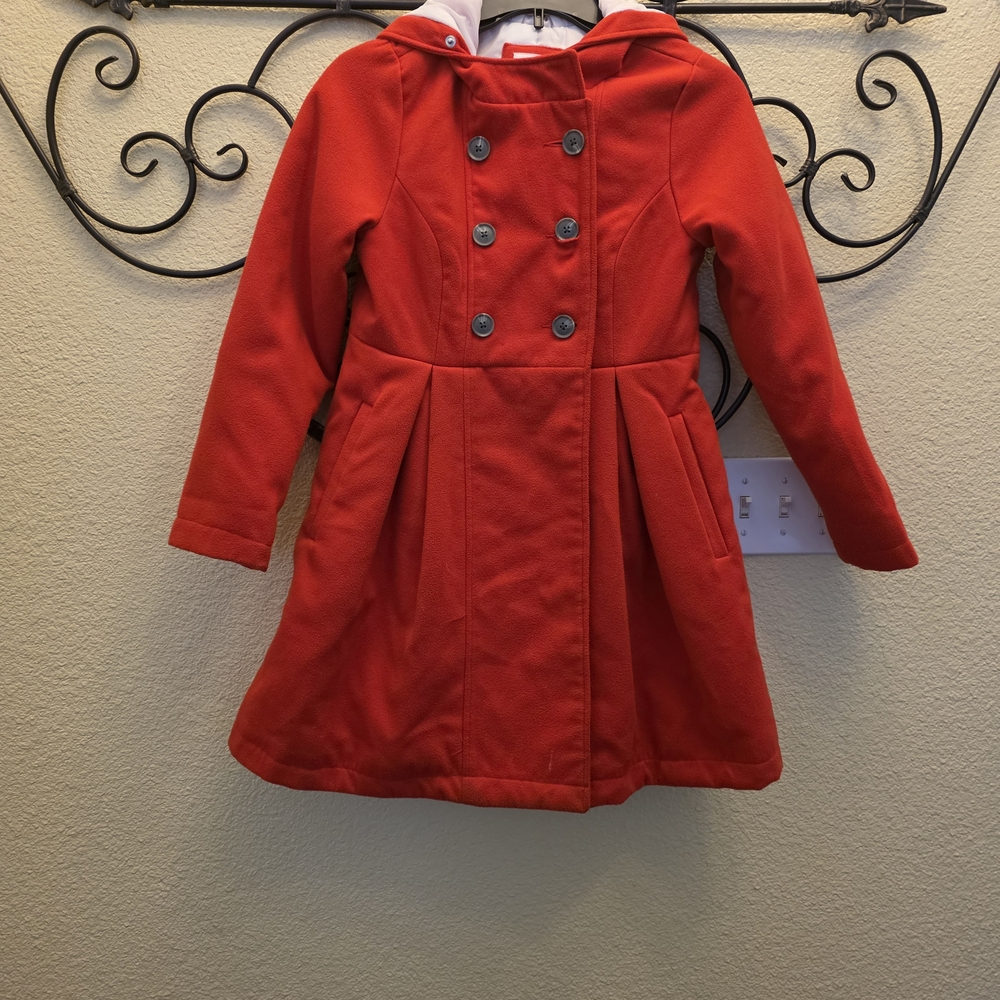 Cat & Jack Red Pea Coat for Kids